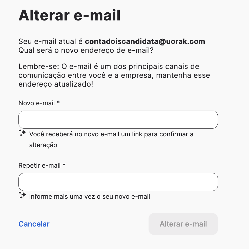 Issues with the email address